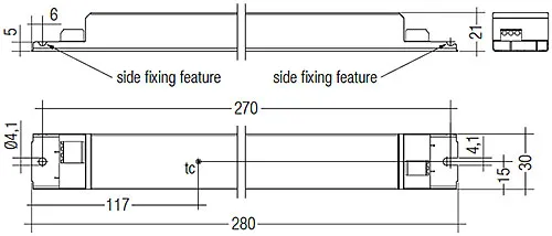 65W 250/300/350mA fixC lp ADV TALEXX Constant Current LED Driver 87500456  Tridonic LC